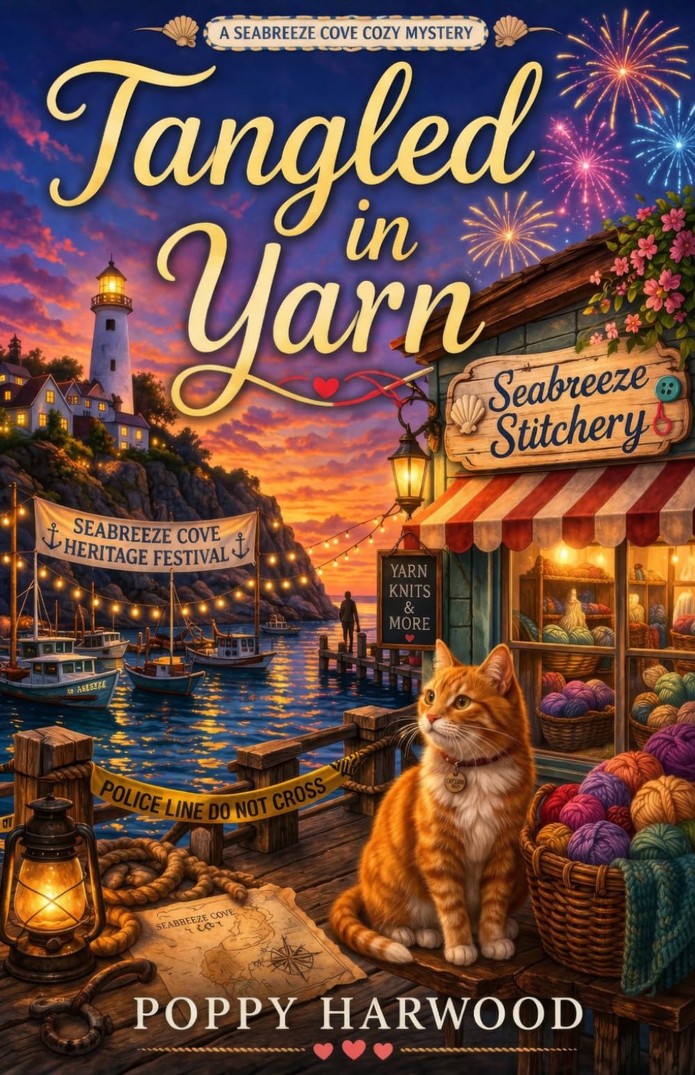A Tangled Yarn: A Seabreeze Cove Cozy Mystery Book 2 (Seabreeze Stitchery Mysteries)