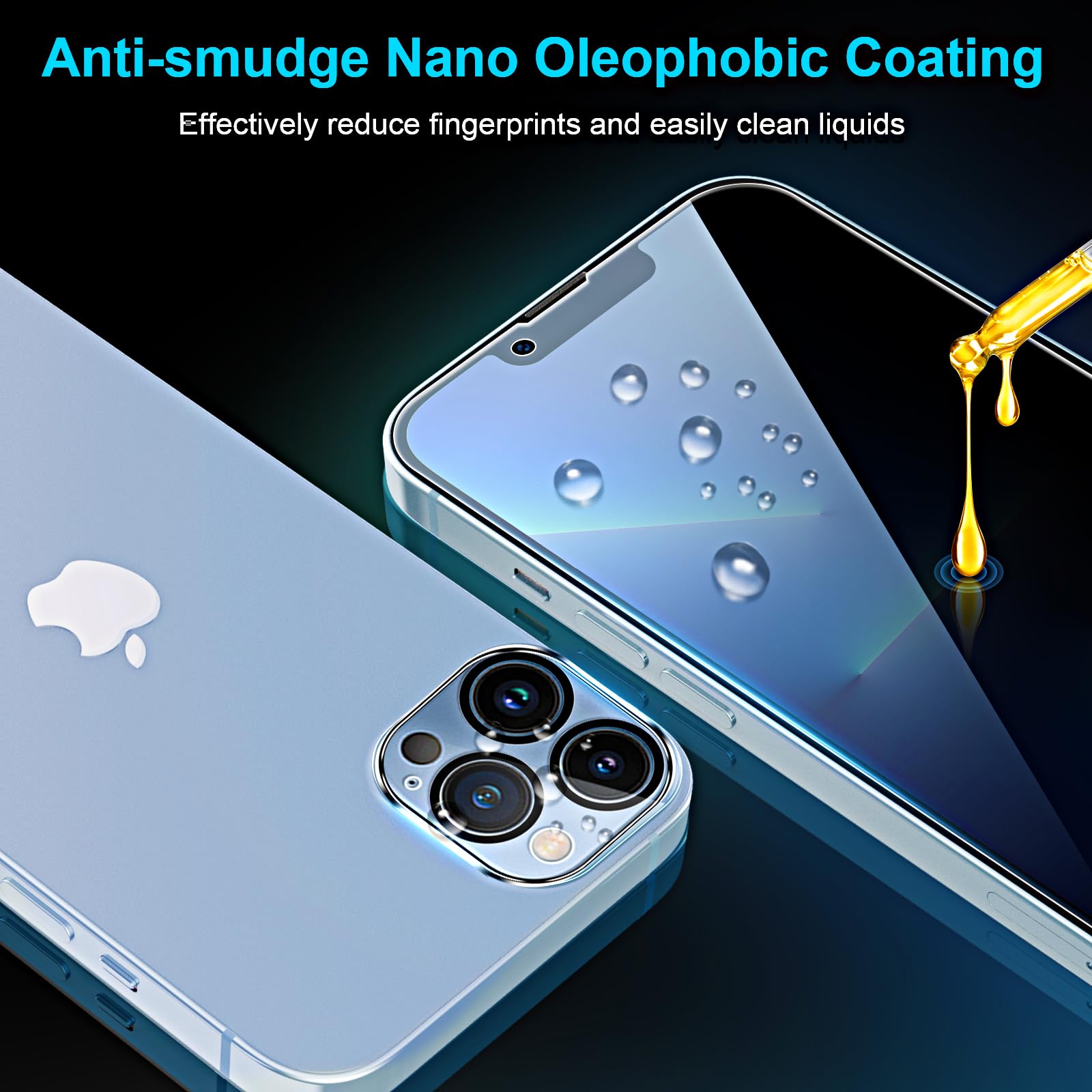 Vetro Privacy Per IPhone 13 Pro Max, 13 Pro E 13 Mini - Anti-spia E Protezione Fotocamera