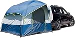 Tente de camping universelle NEH pour SUV - Capacité de couchage jusqu'à 8 personnes, comprend une toile de pluie et un sac de rangement - Tente de voiture, tente de hayon, tente de glamping - 8'L x 8'W x 7,2'H gris et bleu