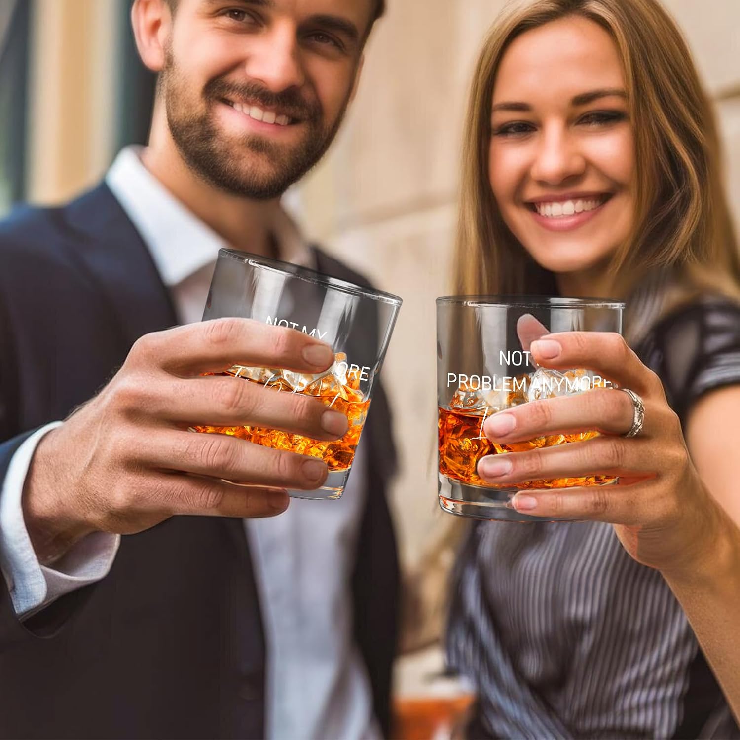 Retirement Whiskey Glass, Funny Happy Retirement Gifts for Men Women，Retired Old Fashioned Rocks Glasses, Every Sip Tastes Like Its Not My Problem Anymore Whiskey Gifts for Coworker, 10 Oz - Image 4