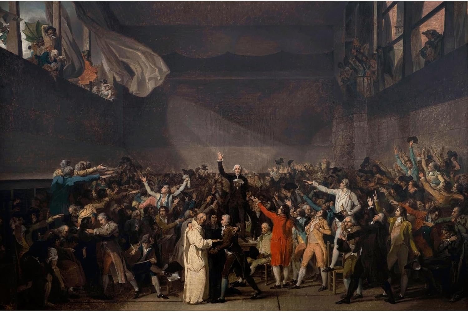 ArtDirect Tennis Court Oath, June 20, 1789 (1791) Unframed Art Print Giclee Poster by Jacques Louis David - Ready for Framing with Customization Sizes 10x7, 14x9, 20x13, 36x24, 48x32 and 60x40 inches