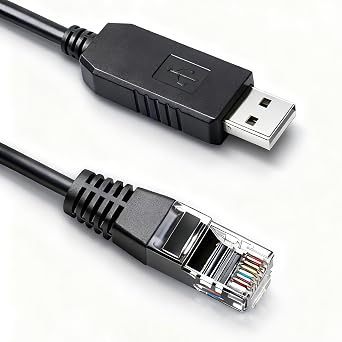 RS485 Communication Cable FT232 USB RS485 to RJ45 Cable for Deye/SunSynk/Sol-Ark Inverters Connecting/Configure Inverters to PC,1.8m/5.9ft