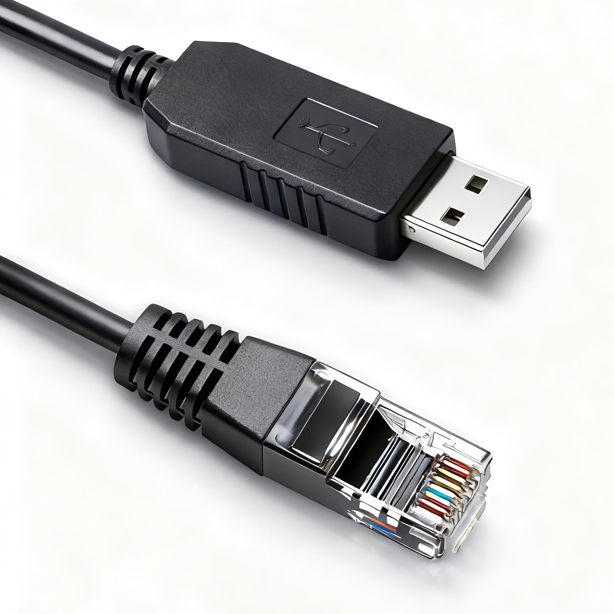 RS485 Kommunikationskabel FT232 USB RS485 auf RJ45 Kabel für Deye/SunSynk/Sol-Ark Wechselrichter zum Verbinden/Konfigurieren von Wechselrichtern an PC, 1,8 m