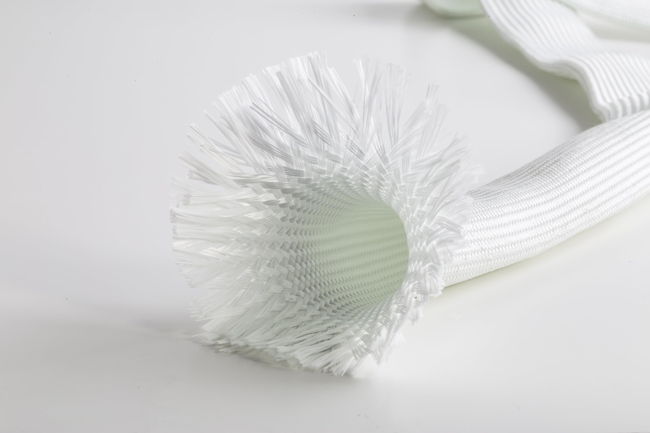 BALCONI PERFORMANCE Guaina Ignifuga in Fibra di Vetro trecciata, diametro 20mm, Isolamento Termico +450°C, bobina da 100 metri