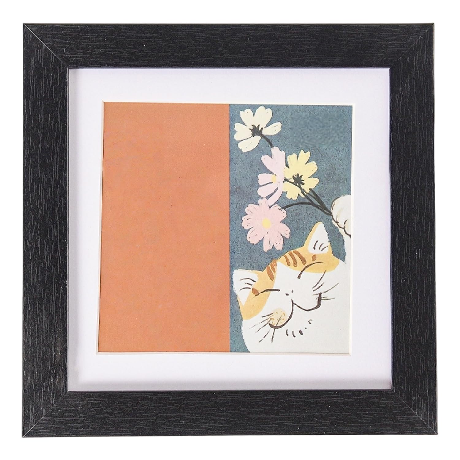 6x6 Inch Black Square Photo Frame - Modern Tabletop & Wall Mount Picture Frame for Displaying Art and Photos (Acrylic Front, Classic Black)