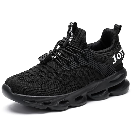 HSQ Boys Girls Tennis Shoes Kids Breathable Sneakers Ultra-Light Athletic Running Shoes for Toddler/Little Kid/Big Kid