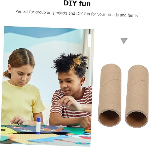 Miniatura 9 de SEWACC Tubo de papel redondo para toallas de papel, tubos de embalaje, tubos de mortero HDPE, tubos de papel, manualidades, dibujos, tubo de