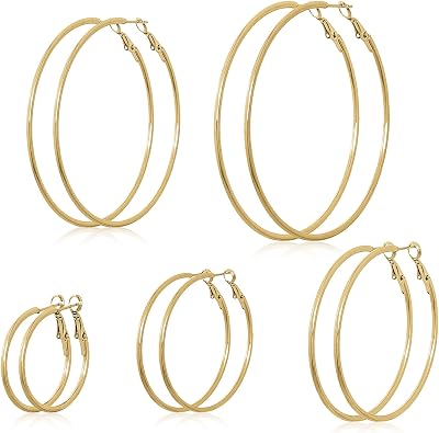 Large Gold Hoop Earrings for Women