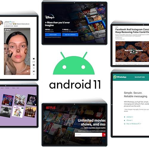 Miniatura 2 de YESTEL Tablet 10 Android 110 Ultra-Strong Tablets Procesador Octa-Core  4GB RAM 64GB ROM hasta 256GB  Cámara dual 5MP  13MP FHD1920x1200  8000mAh