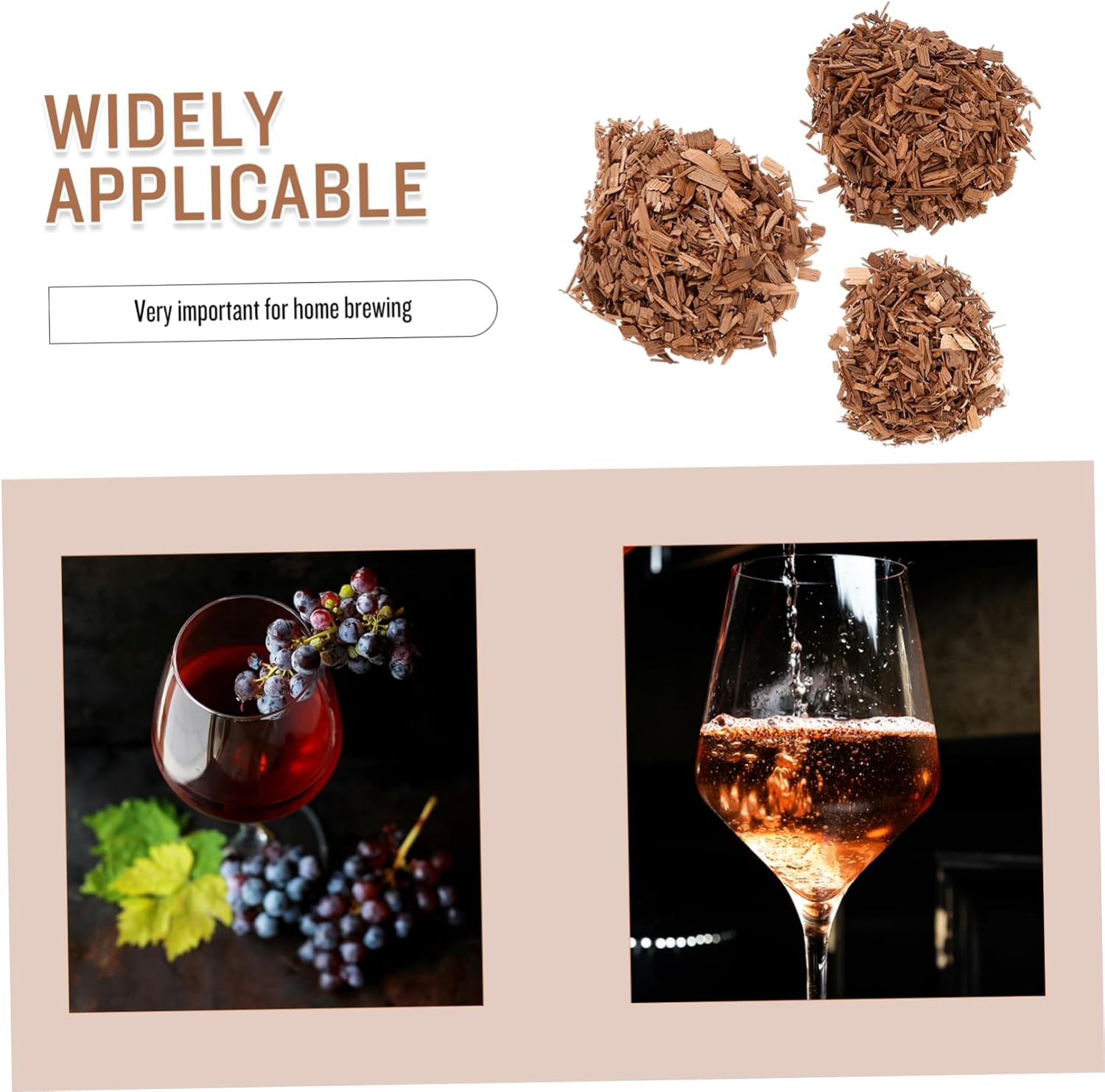 1pack Oak Chips for Wine Making Natural Flavoring for Home Brewing for Wine Brandy and Spirits Convenient Brewing Supplies