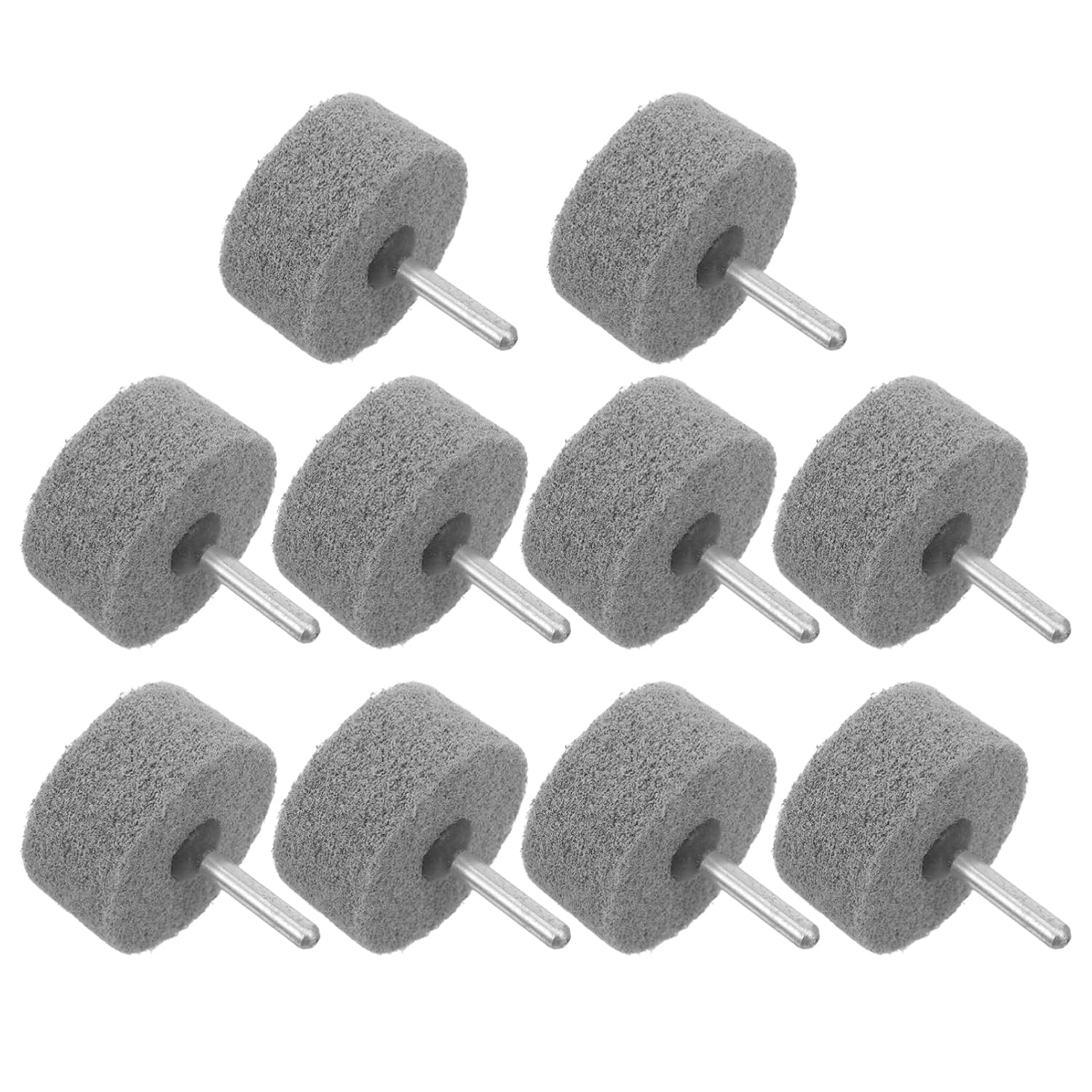 10pcs Nylon Fiber Grinding Heads Shank for Drill Polishing Heads Abrasive Buffing Pads for Rotary Tools