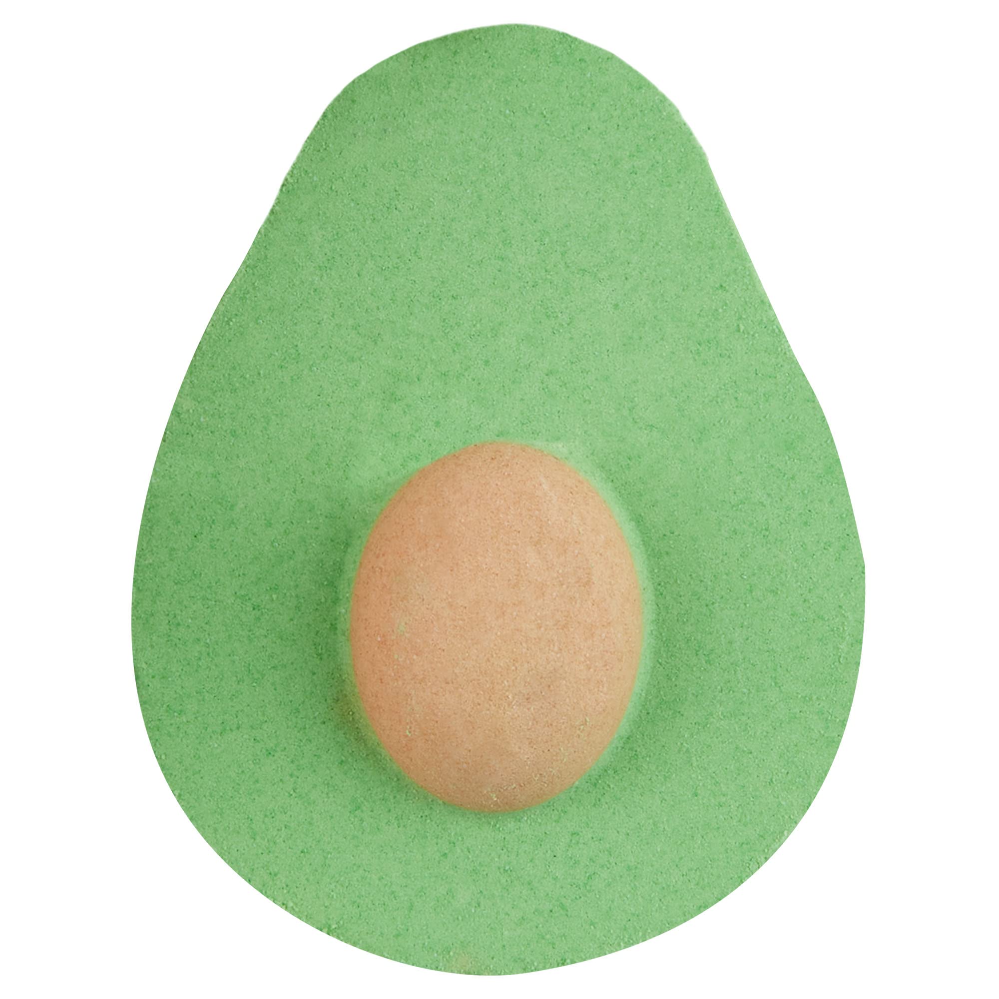 Holler and Glow AVO Chill Avocado Shaped Bath Bomb, Avocado & Cucumber Scented, Colourful & Fizzy, Relaxing, Soothing Spa Treat, Fun Novelty Gift, Vegan & Cruelty Free, 120 G