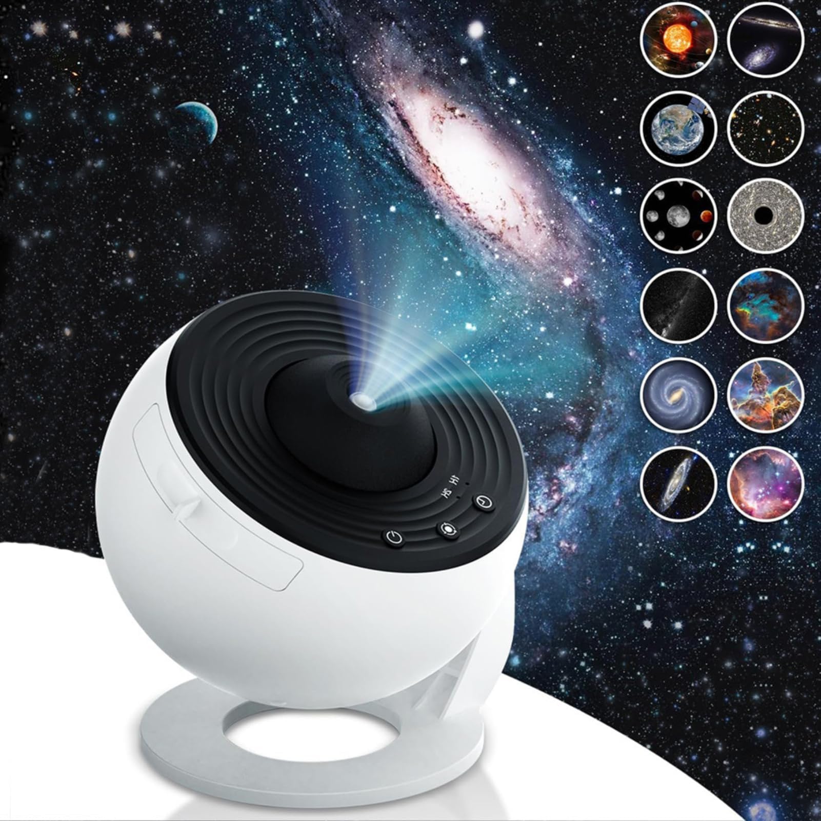 Proyector LED Cielo Estelar HD – 13 Discos De Galaxia – Lámpara 3D Dimmable USB – Regalo Perfecto