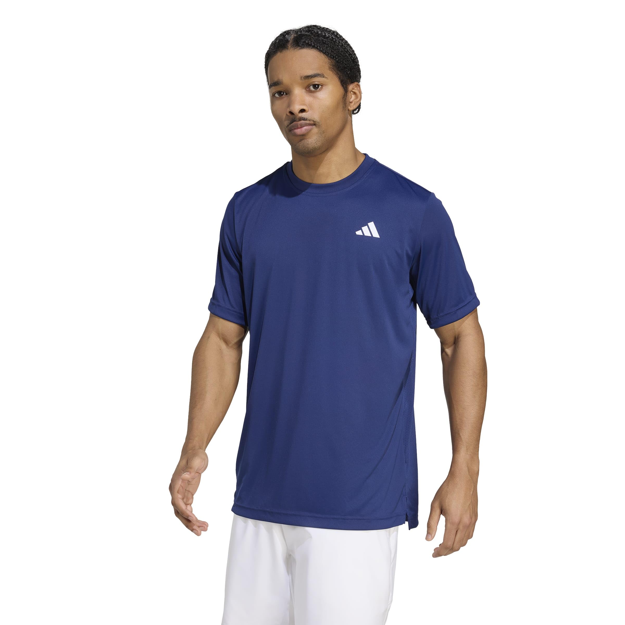 adidas Men's Club Tennis Climacool Shirt, Dark Blue, S