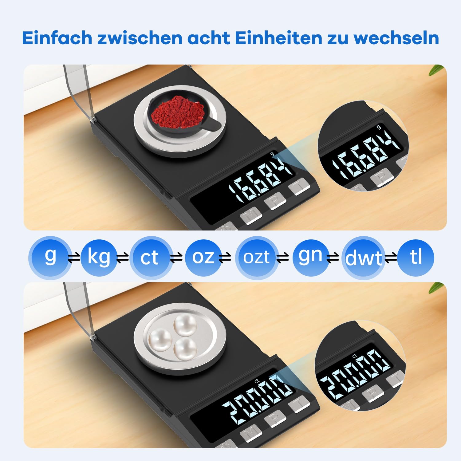 Báscula digital de 100 g/0.001 g, carga USB, báscula de miligramos, báscula de precisión de gramo, báscula de oro, báscula fina para joyas con pesos de calibración, pinzas
