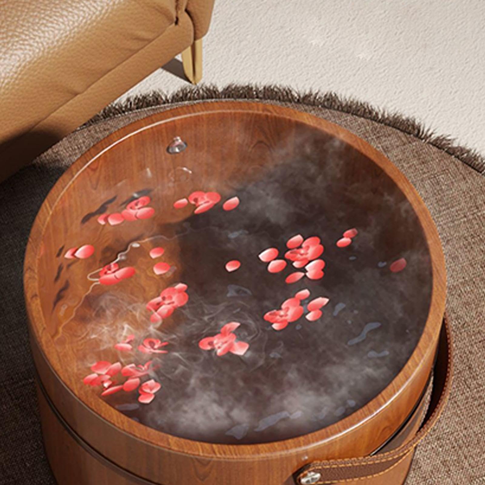 Holz Fuß Spa Wanne Entspannende Stresslinderung Fußbad Schüssel | Holz Füße Einweichwanne Für Frauen, Männer, Senioren, Vater, Mutter, Papa, Mama