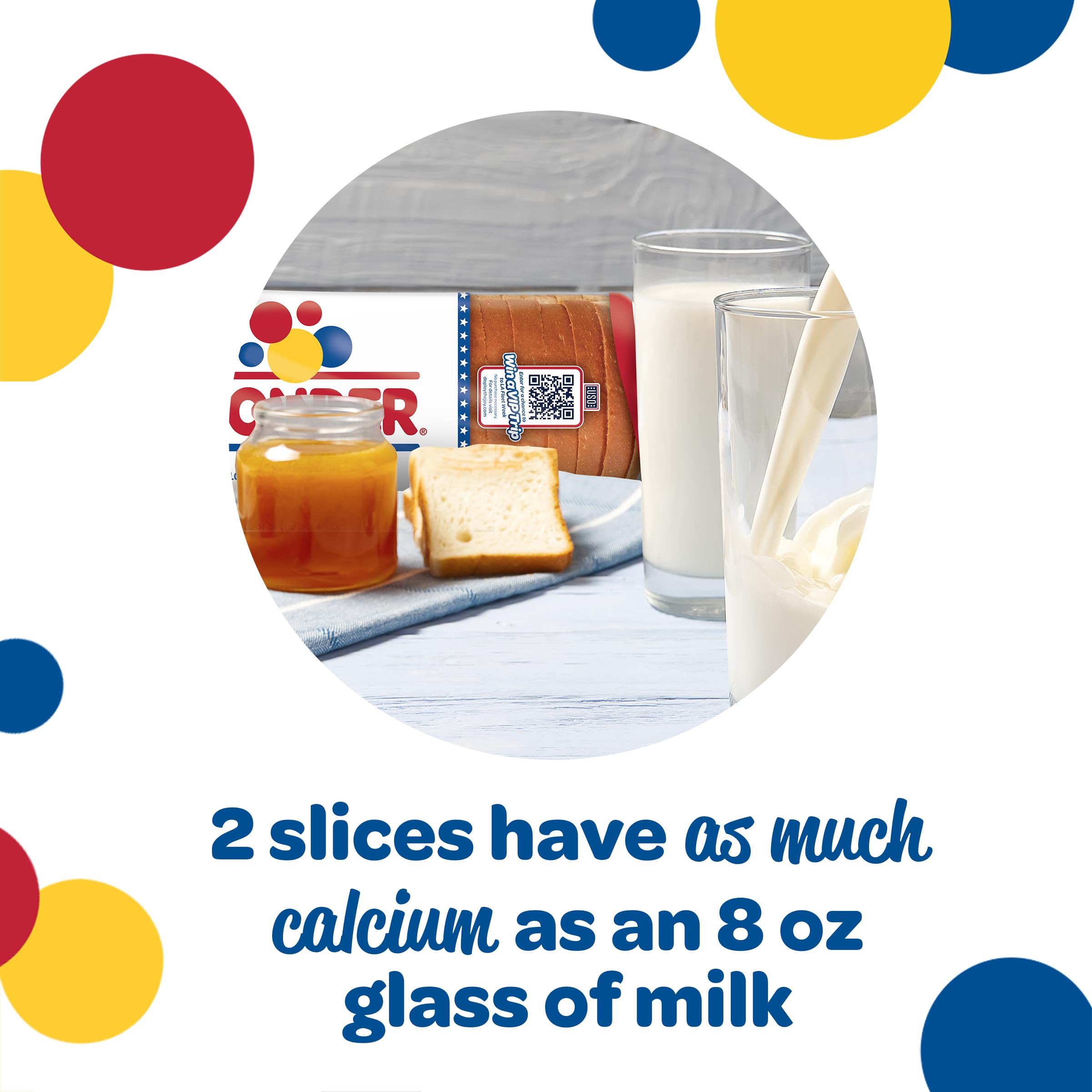 Wonder Bread Classic White Sandwich Bread Sliced White Bread 20 Oz Loaf — view 7