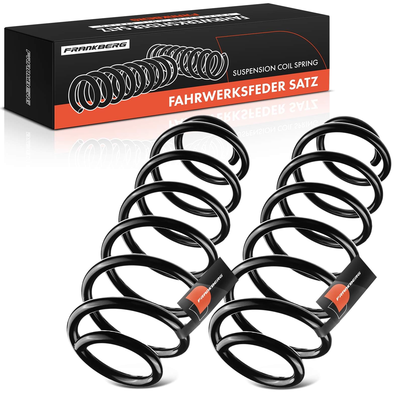 Frankberg 2x Coil Spring Rear axle Compatible with Fiesta VI CB1 CCN 1.25L 1.4L 1.6L Hatchback 2008-2012 Replace# 1547329