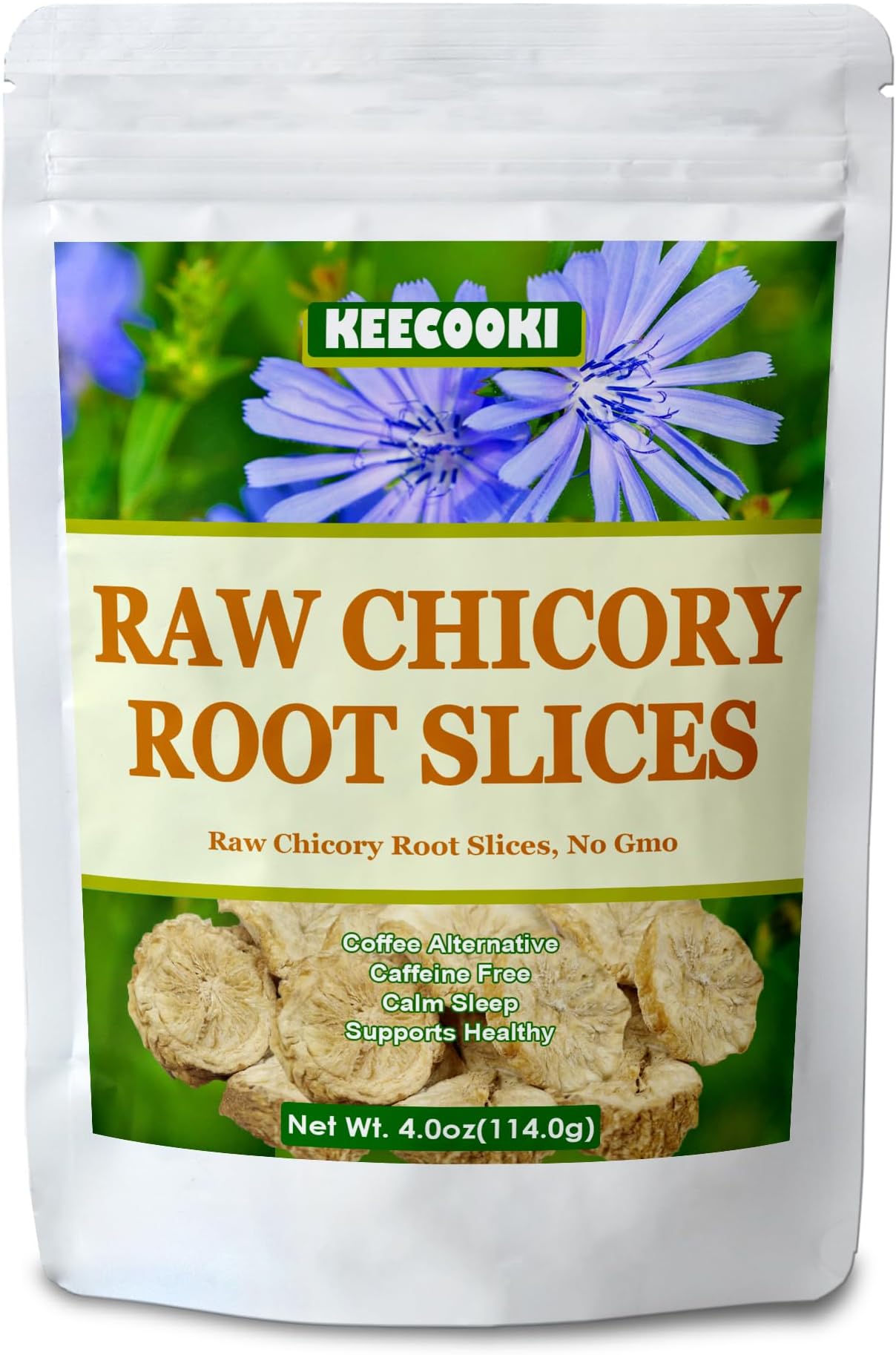 Raw Chicory Root Slices, 4.0oz(114g), 100 Natural Premium