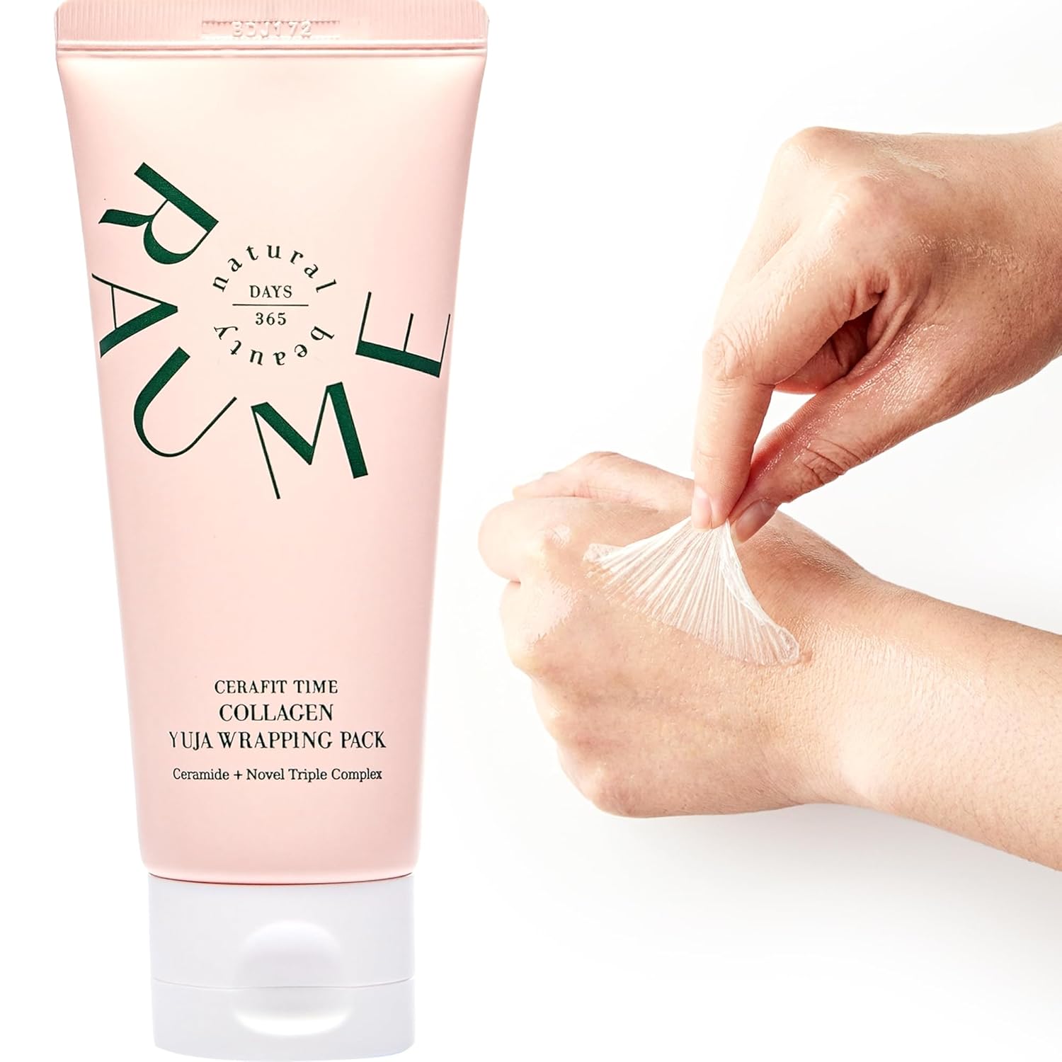 RAUME Cerafit Time Collagen Yuja Wrapping Peel-Off Pack, Firming Collagen Facial Mask with 41% Natural Citrus Fruit Water and Ceramide Care for Radiant Skin, Korean Skin Care (2.70 fl oz / 80 mL)