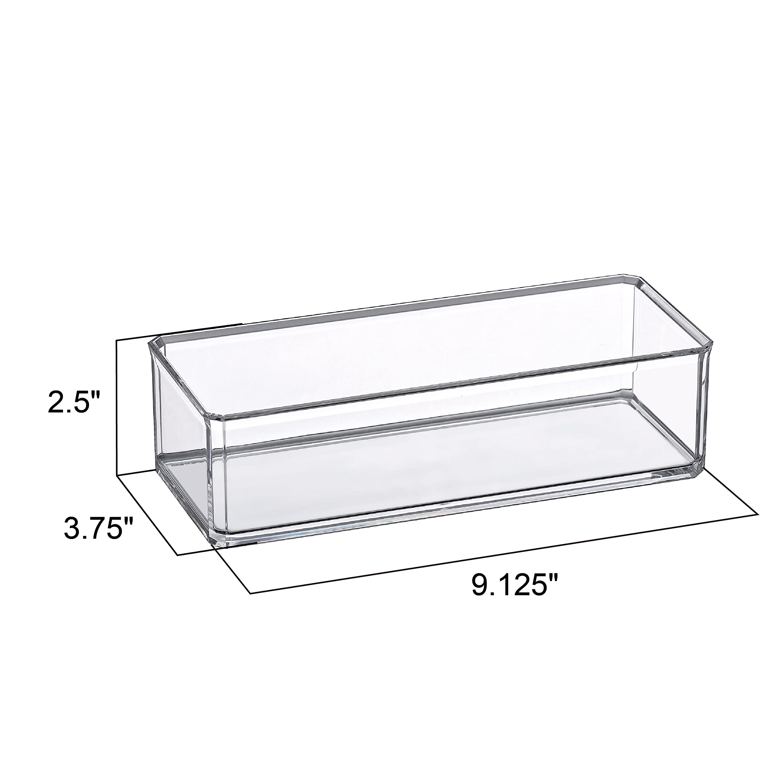Amazing Abby Acrylic Makeup Organizer - Transparent Cosmetic Storage