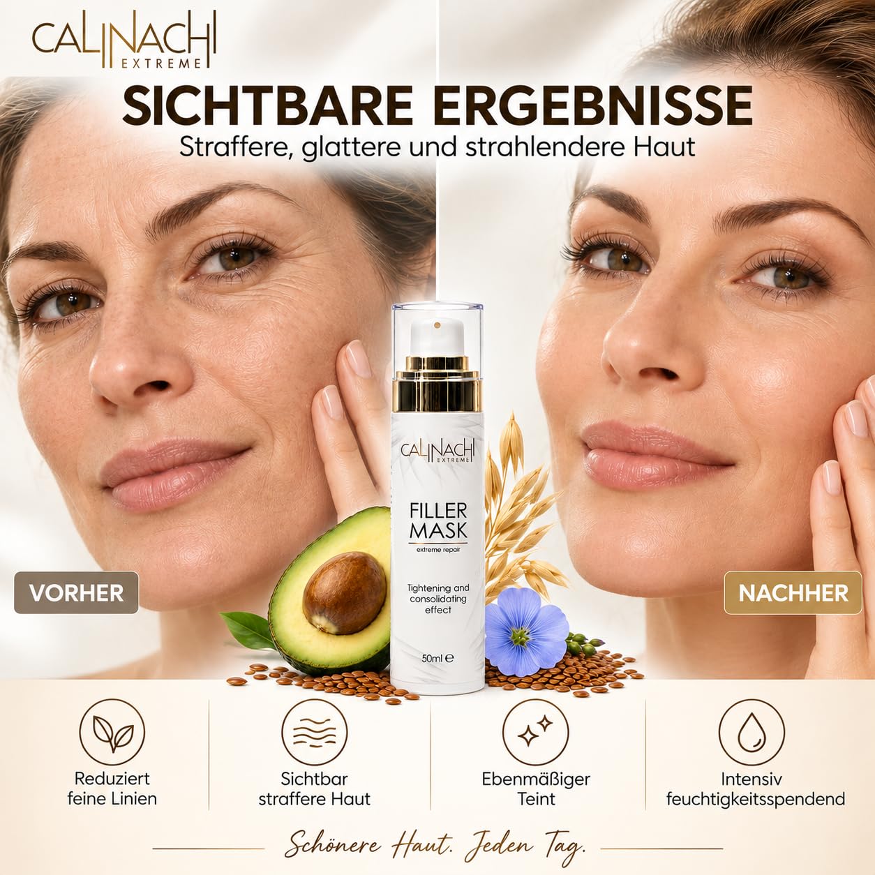 CALINACHI Filler Gesichtsmaske Matrixyl Hyaluron 50 ml