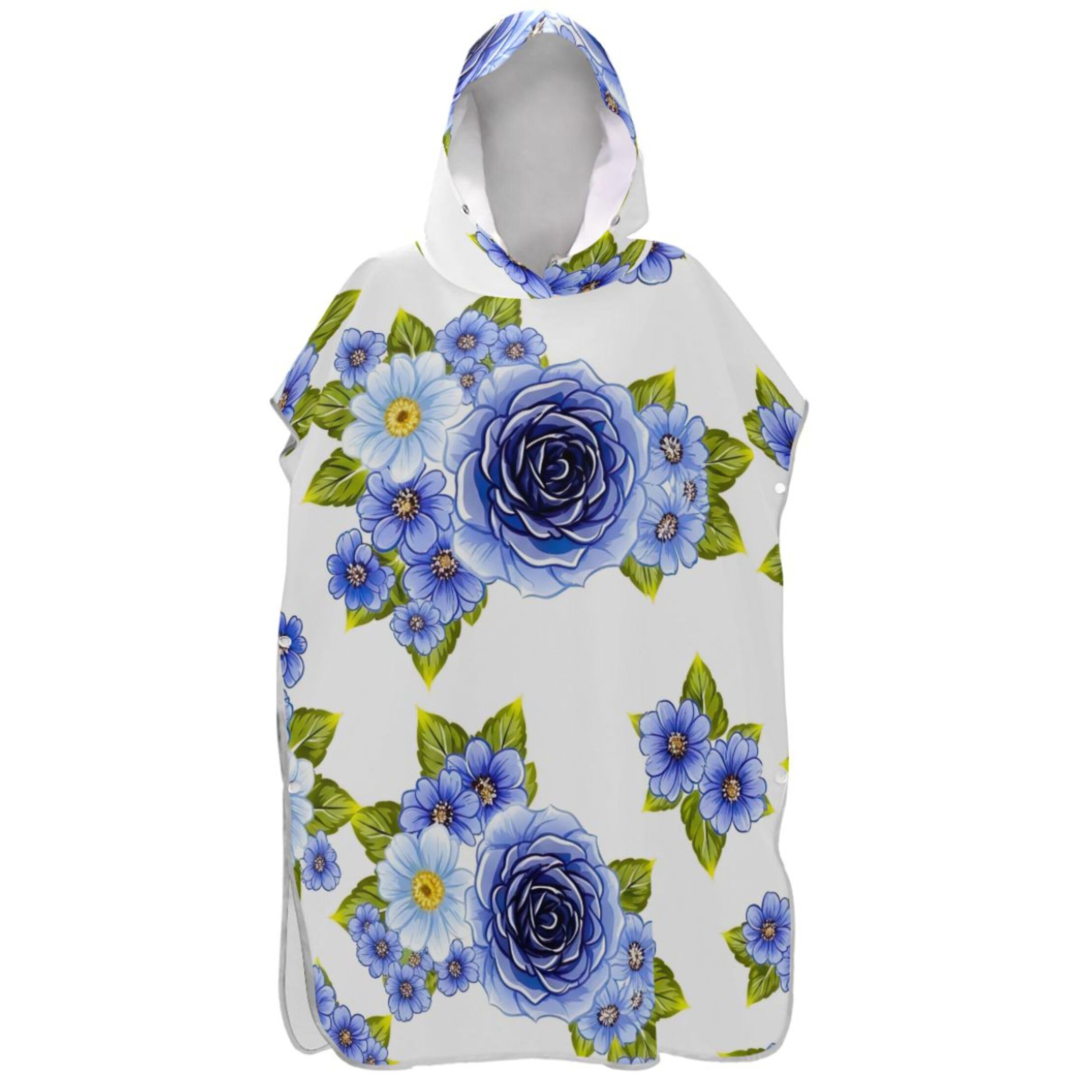 Poncho de surf absorbant adulte : serviette de plage portable avec capuche