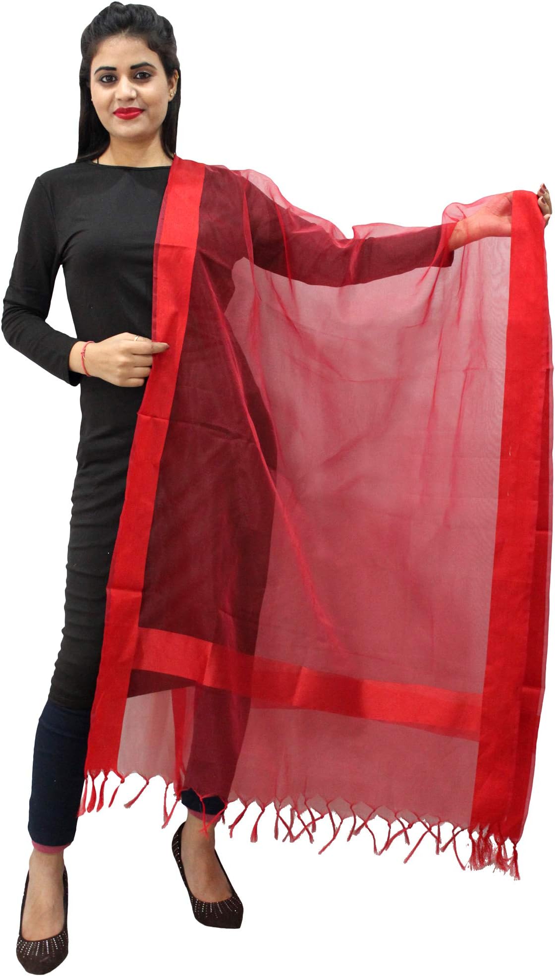 HAUTEMODA Womens ORGANZA Dupatta