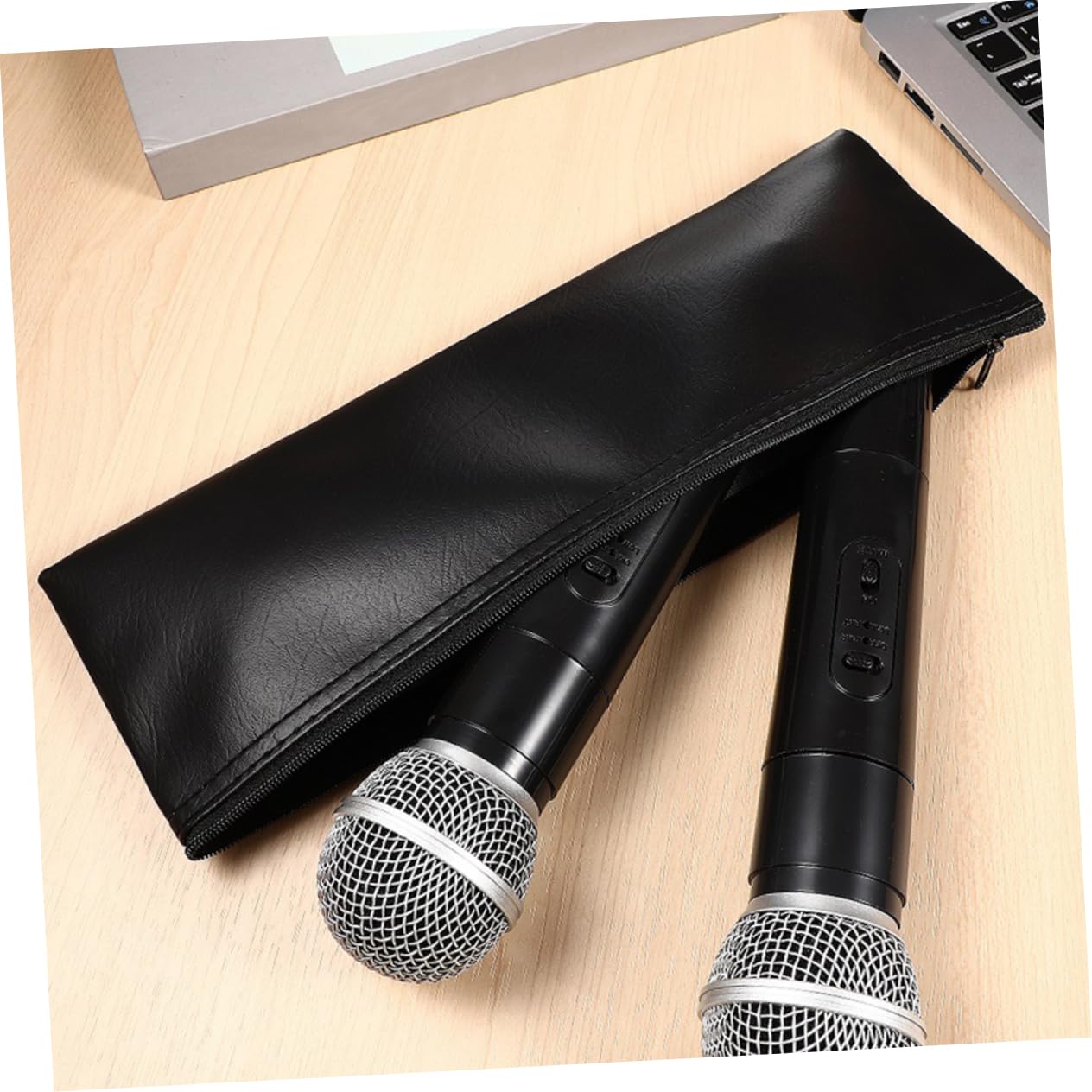 3pièces De Transport Pour Microphone Sans Fil Étui De Rangement Pratique Pour Voyage La Poussière Chocs Organisateur De Microphones