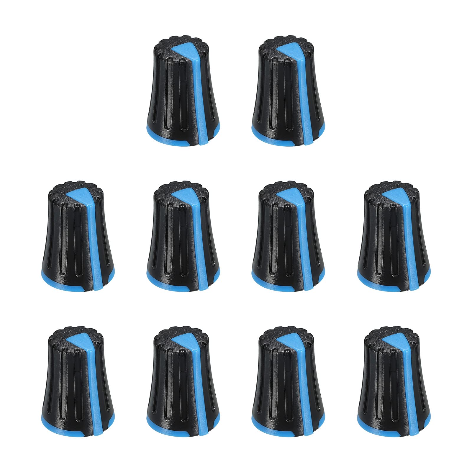 Bouton potentiomètre qui glisse ? Changez pour ces 20 boutons tige D 6mm ABS MECCANIXITY