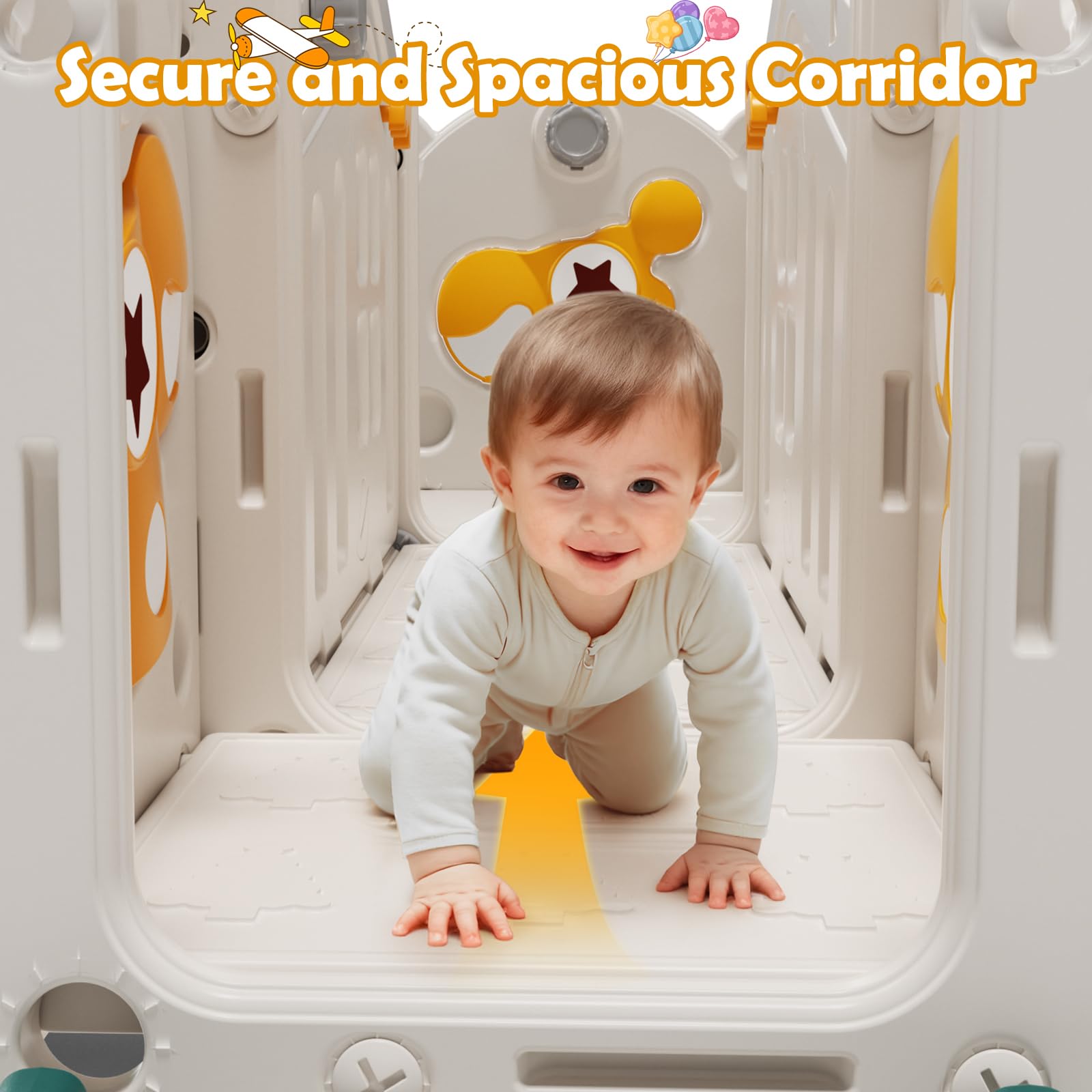 Toboggan pour Enfants 10-en-1,Toboggan pour l'intérieur et l'extérieur
