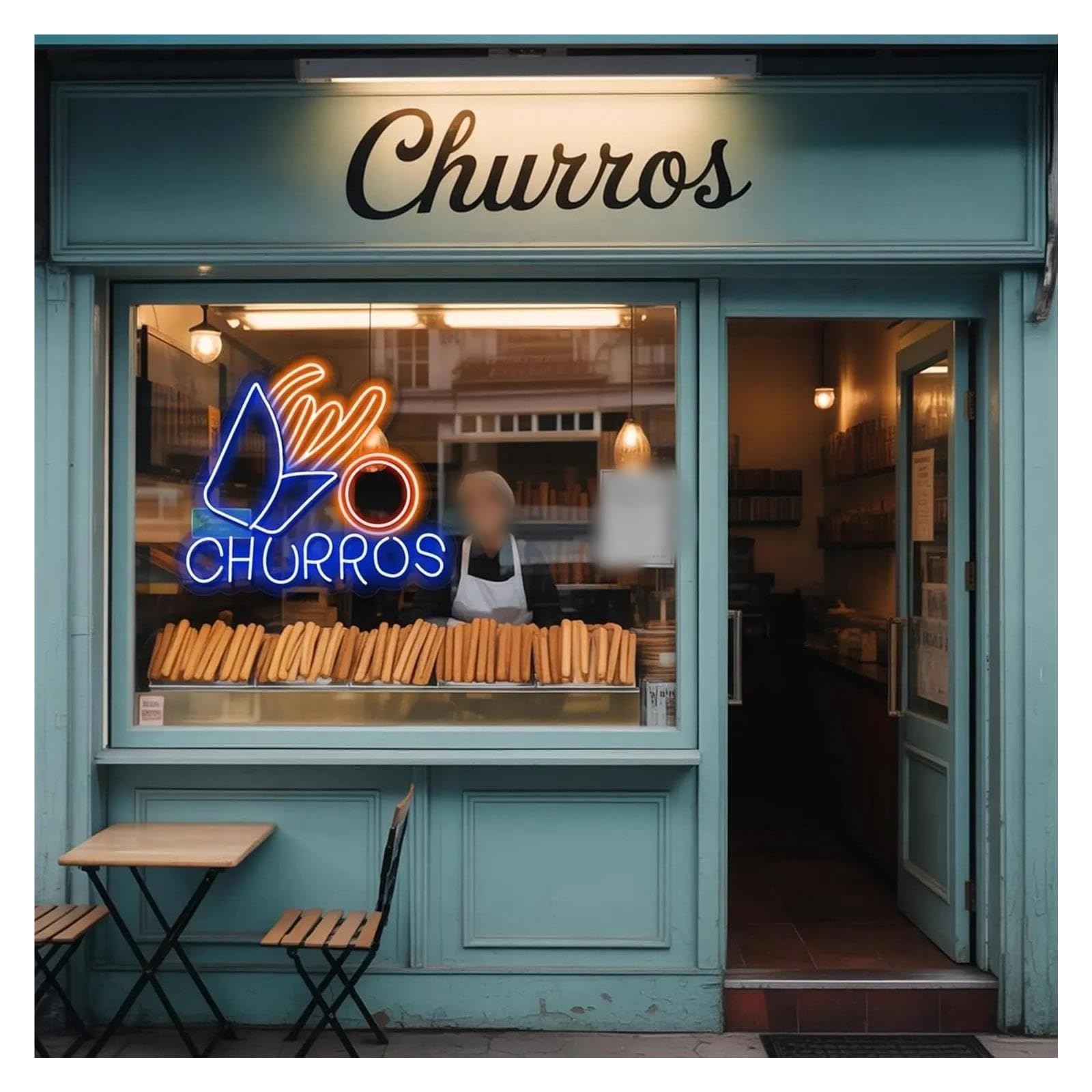 Insegna al Neon Insegna Al Neon Churros