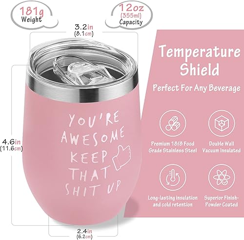 Miniatura 2 de You're Awesome Keep That Up - Regalos de agradecimiento inspiradores, regalos de felicitación de nuevo trabajo, idea divertida de regalos de