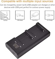 DSTE 2x NP-F970 Akkumulátor + Dupla USB Töltő LCD Kijelzővel Sony Kamerához 6