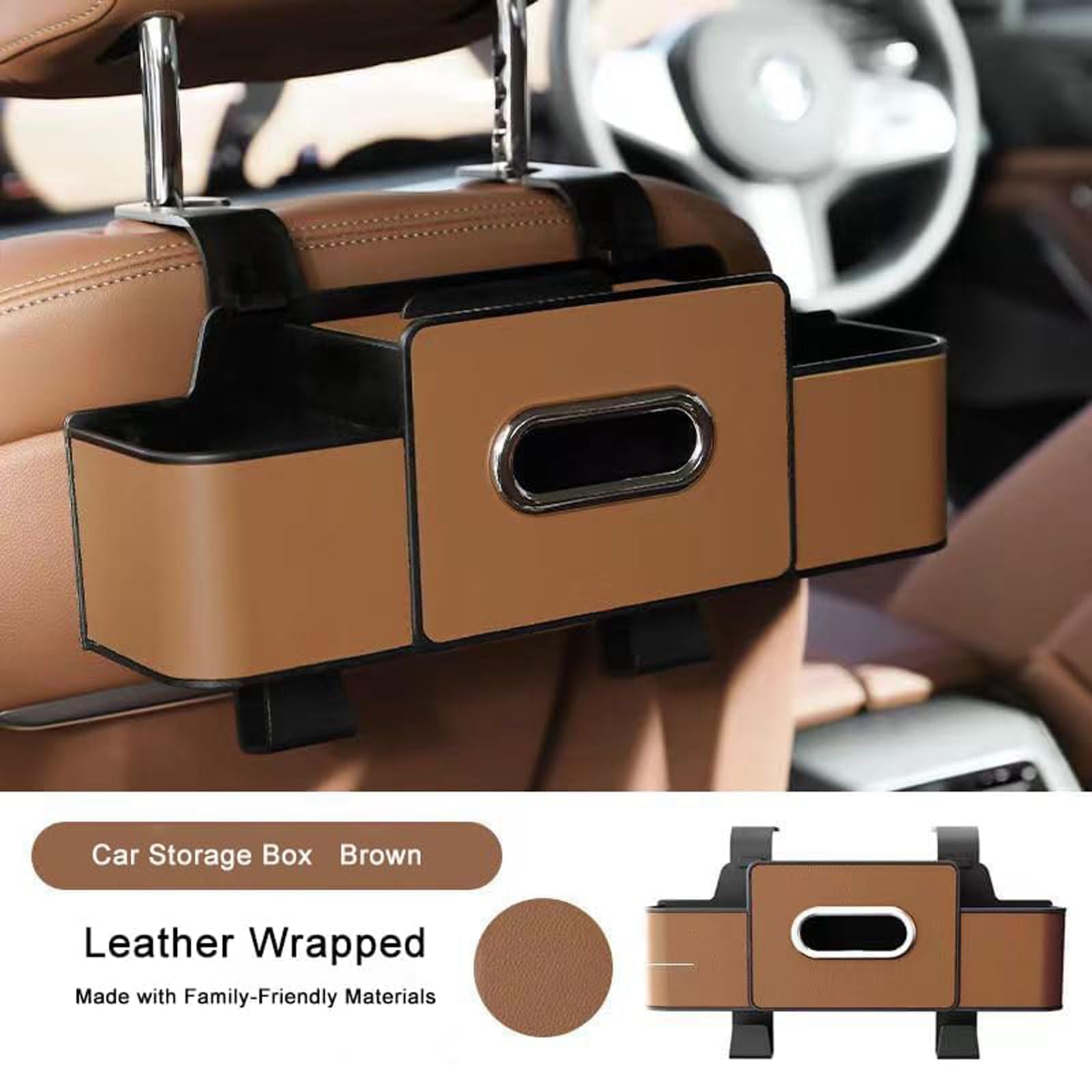 Organizer na tylne siedzenie samochodu do Audi Q3 Sportback