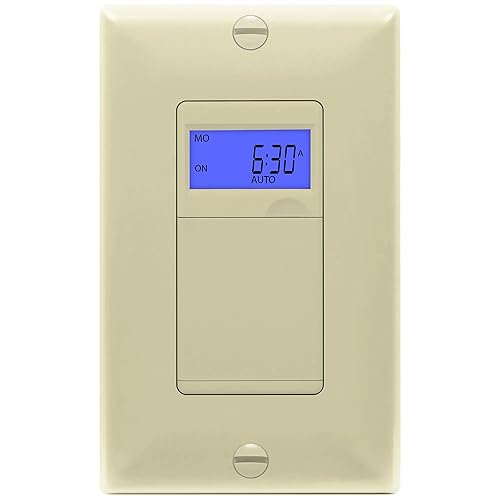 Vista 17 de ENERLITES Interruptor temporizador digital programable para luces, ventiladores, motores, 7 días 18 ajustes de temporizador de encendido/apagado, un