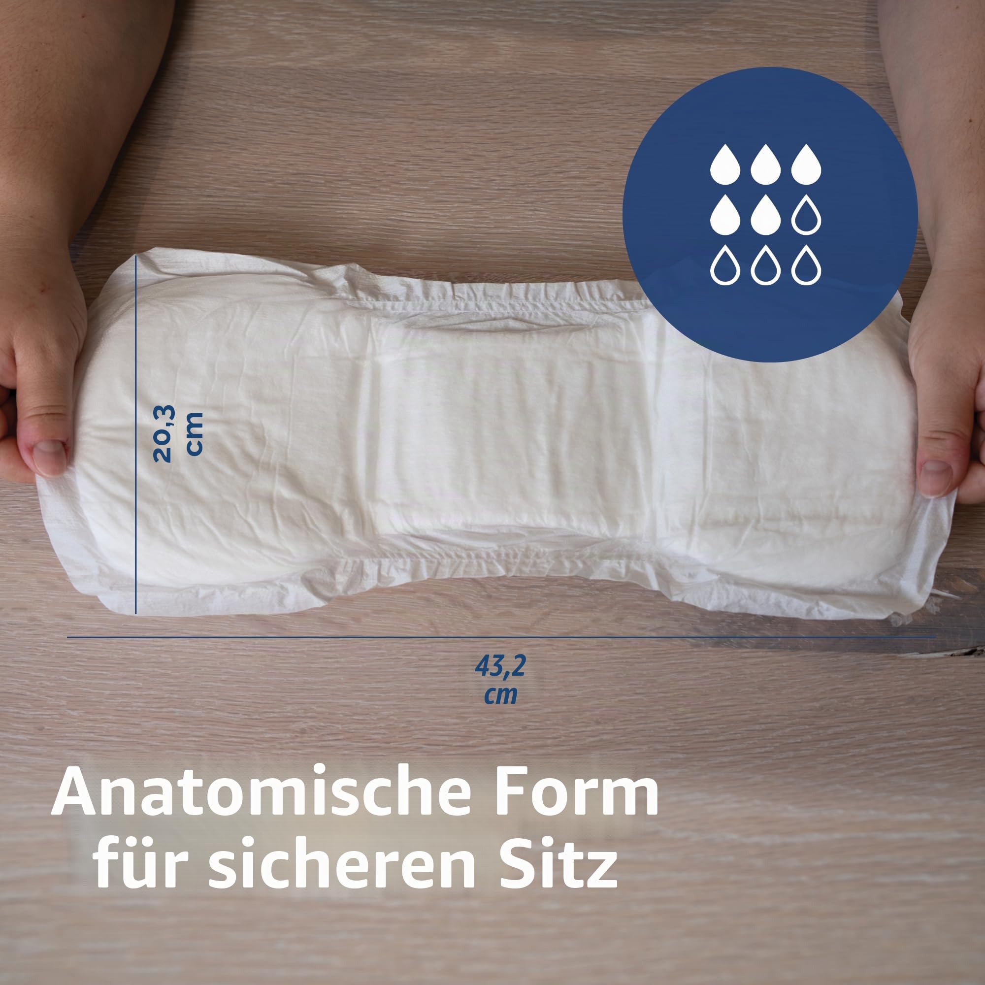 ABENA San Premium Inkontinenzeinlagen für Herren und Damen, atmungsaktiv und bequem, schnelle Absorption, diskret und effektiv geformt, Premium 4, 800 ml Saugfähigkeit, 9 x 30 Stück
