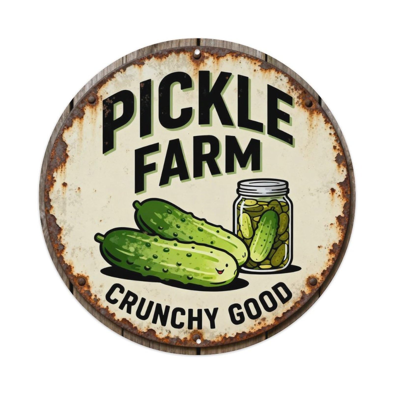 Pickle Farm Sign Metal Tin Sign Plaque