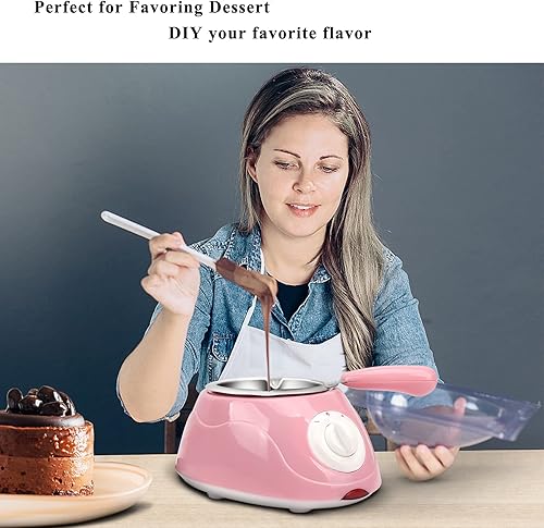 Miniatura 4 de Olla de fusión de chocolate, juego de fondue de calentamiento de chocolate, mini olla eléctrica calentada para hacer chocolate