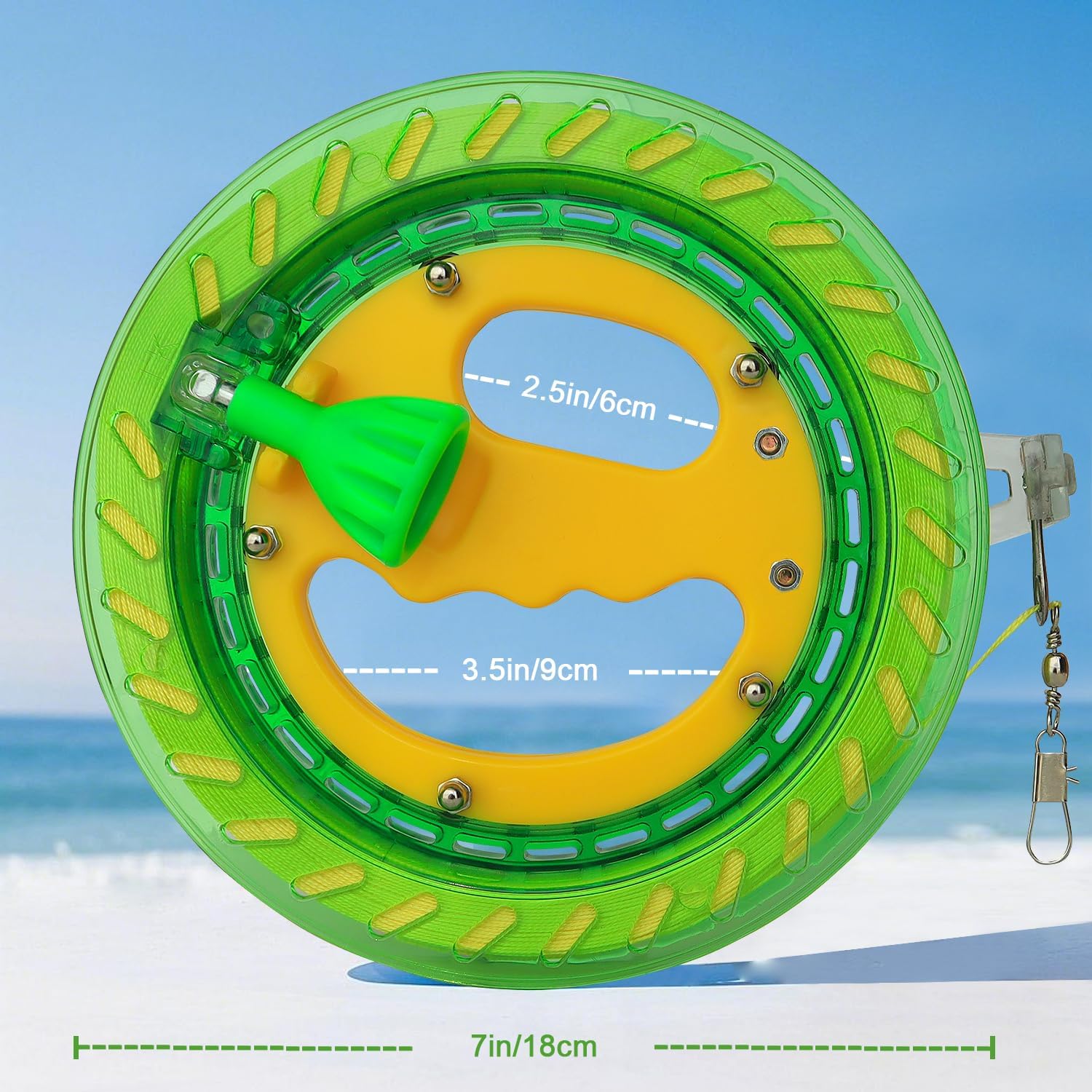 HONBO Kite String Spool for Adults and Kids,Kites String Reel with Bearing Structure, Foldable Handle, 300m/1000ft Line - Ideal Kite Flying Accessories