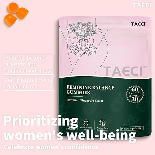 Miniatura 2 de Gomitas de equilibrio femenino prémium para la salud de la mujer, sabor a piña hawaiana, apoya la vitalidad y la salud intestinal (nuevo embalaje)