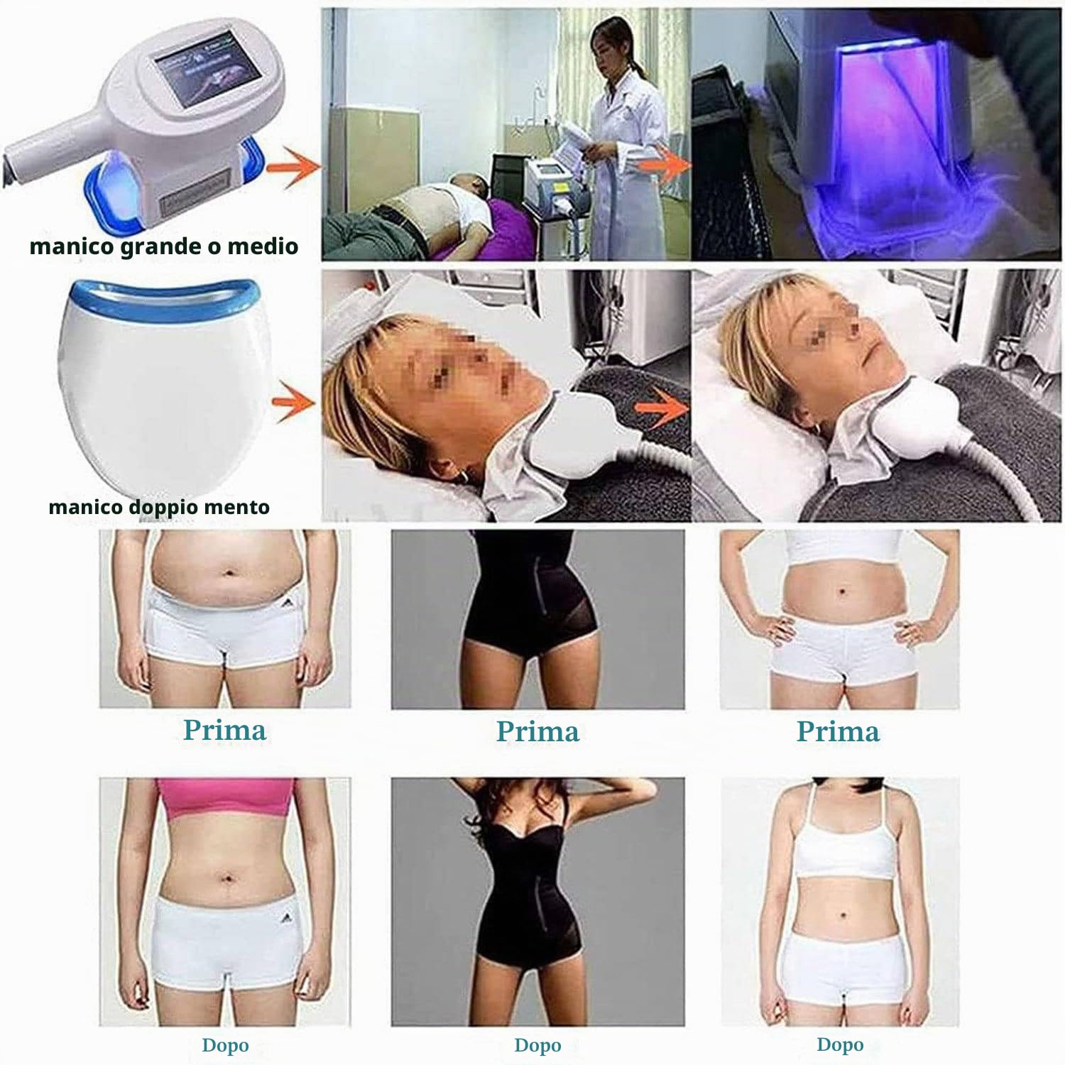 Macchina Scolpire Corpo Freddo Congelamento Grasso, Macchina di Congelamento Grassa di Cryolipolysis, lipolisi dei Grassi Strumento Dimagrante Grasso congelato Burst con 3 Maniglie