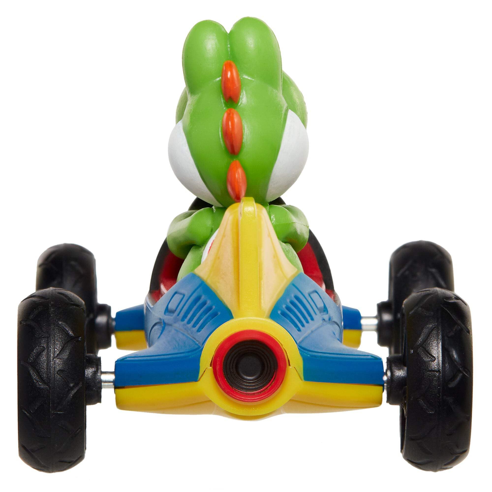 Amazon.com: Mario Kart Jakks Nintendo Yoshi in Blue Mach 8 Vehicle