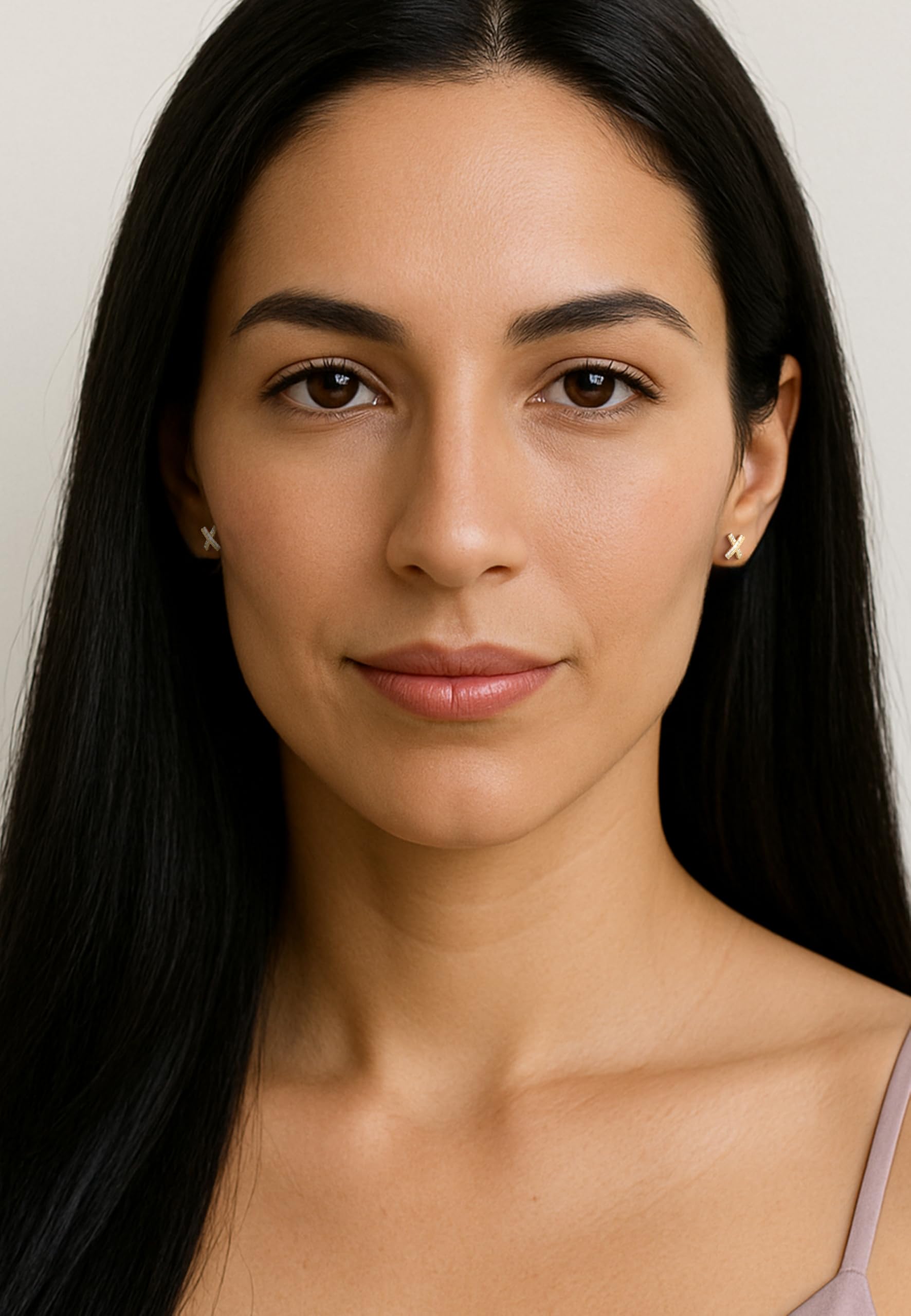 SOFIA MILANI - Damen Ohrringe 925 Silber - mit Zirkonia Steinen - X Ohrstecker