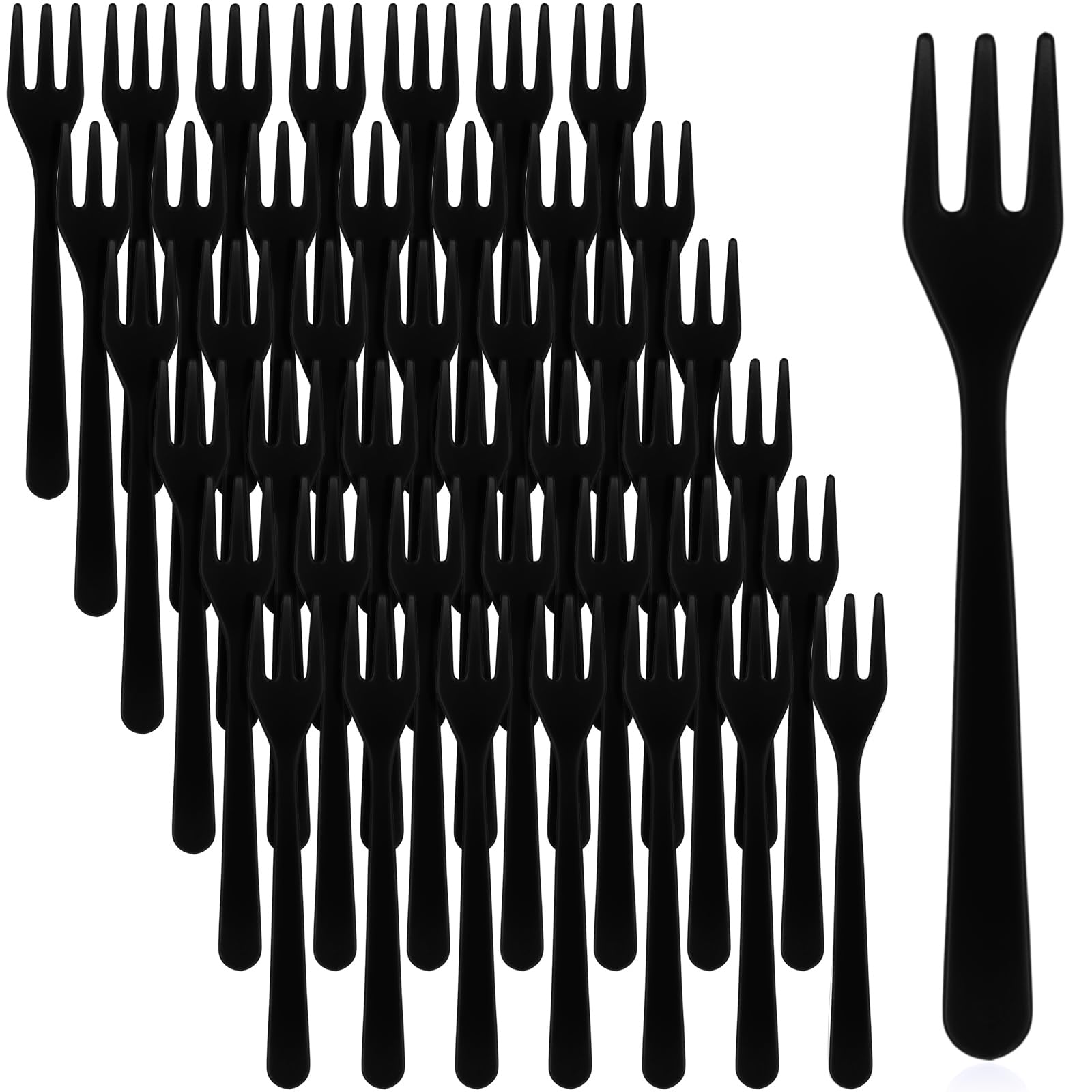 Skylety 500 Pcs Mini Plastic Forks for Appetizers, 3.7"(Clear) — Amazon image 12