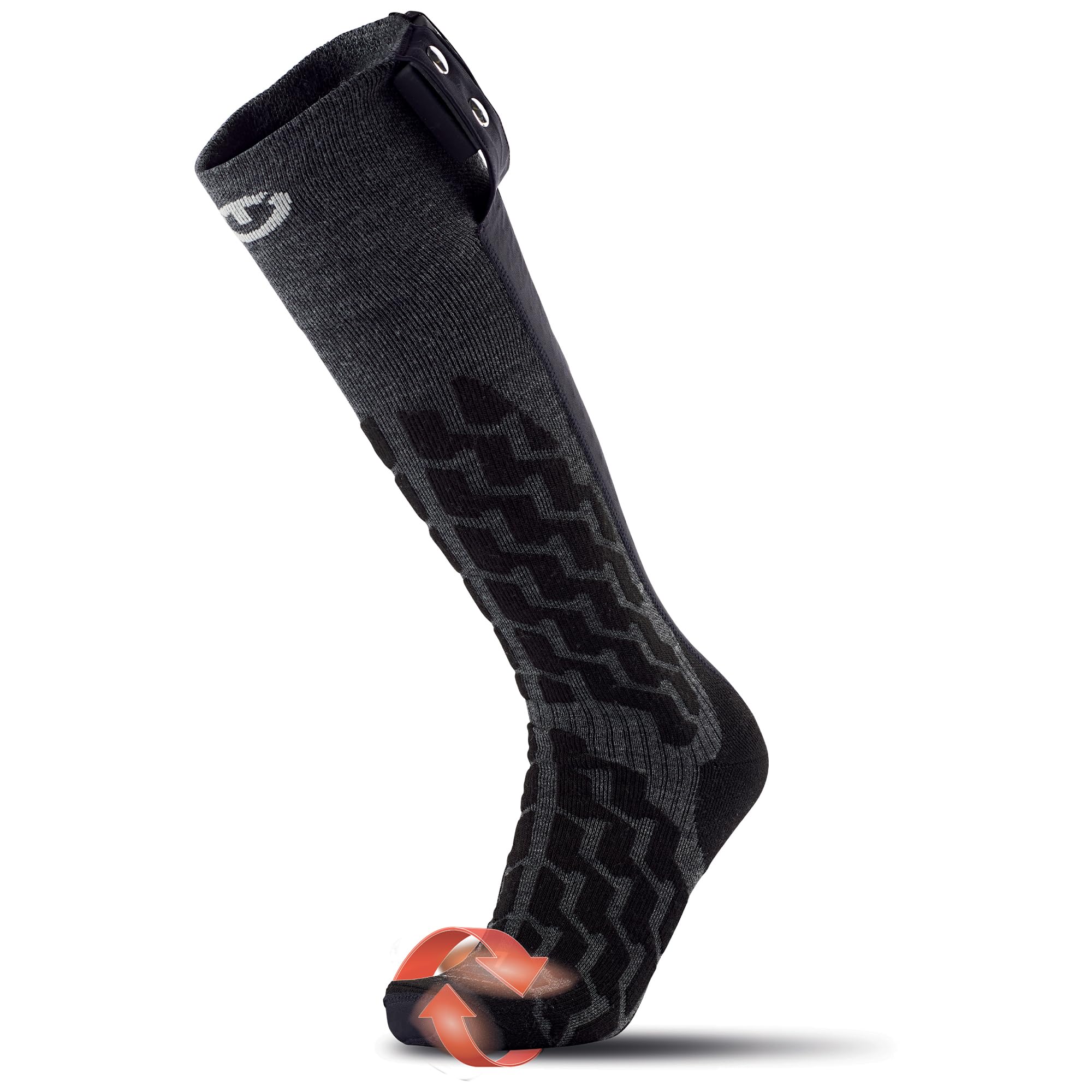 Therm-ic Zestaw PowerSock Heat Fusion Uni+ SPack 1200 (rozmiar: 45,0-47,0, czarny)