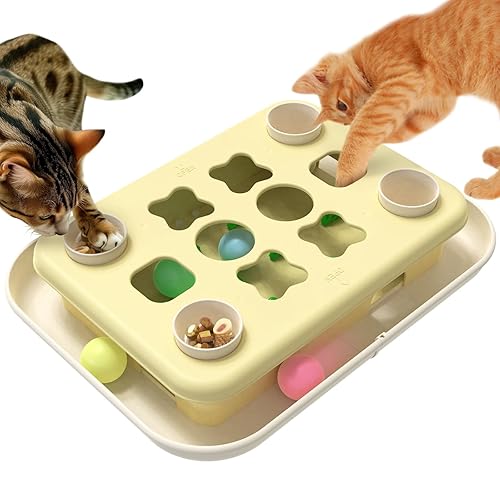 KADTC Cat Enrichment Toys, 3 Ways to Play, Large Size,