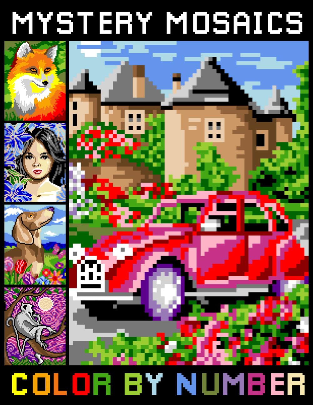 Amazon.com: Mystery Mosaics Color By Number for Adults: Simple Mosaic ...