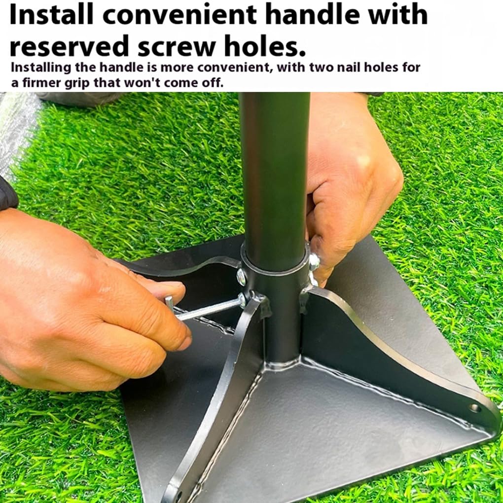 Apisonador de tierra ergonómico, duradero y material, operación con un botón, apisonador manual de tierra, grava y herramientas para patios.