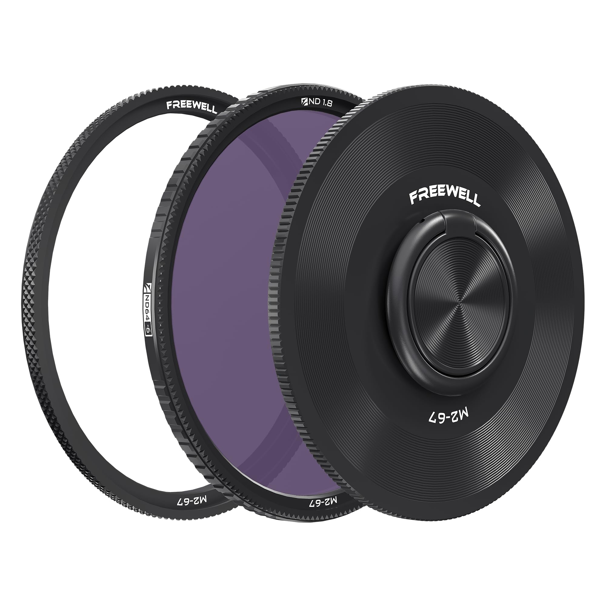 Freewell 67mm Natural Density ND64 (6 f-stops) ND1.8Camera Filter Compatible with M2 Series, 67 mm